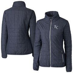 Kansas City Royals Cutter & Buck Women's Rainier PrimaLoft Eco Insulated Full-Zip Puffer Jacket - MLB