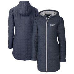 Kansas City Royals Cutter & Buck Women's Rainier Primaloft Eco Insulated Hooded Full-Zip Long Coat - MLB
