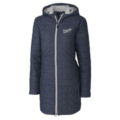 Kansas City Royals Cutter & Buck Women's Rainier Primaloft Eco Insulated Hooded Full-Zip Long Coat - MLB