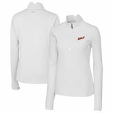 Detroit Tigers Cutter & Buck Women's Traverse Stretch Quarter-Zip Pullover Top - MLB