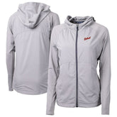Detroit Tigers Cutter & Buck Women's Adapt Eco Knit Hybrid Recycled Full-Zip Hoodie - MLB