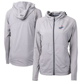 Los Angeles Dodgers Cutter & Buck Women's Adapt Eco Knit Hybrid Recycled Full-Zip Hoodie - MLB