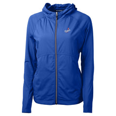 Los Angeles Dodgers Cutter & Buck Women's Adapt Eco Knit Hybrid Recycled Full-Zip Hoodie - MLB