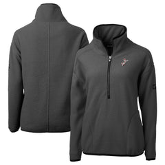 Cincinnati Reds Cutter & Buck Women's Cooperstown Collection Cascade Eco Sherpa Fleece Half-Zip Pullover Jacket - MLB