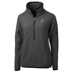 Cincinnati Reds Cutter & Buck Women's Cooperstown Collection Cascade Eco Sherpa Fleece Half-Zip Pullover Jacket - MLB
