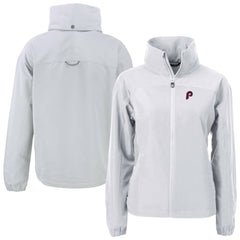 Philadelphia Phillies Cutter & Buck Women's Cooperstown Collection Charter Eco Recycled Full-Zip Jacket - MLB