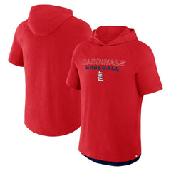 St. Louis Cardinals Fanatics Clubhouse Optimal Play Raglan Hoodie T-Shirt - MLB
