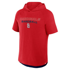 St. Louis Cardinals Fanatics Clubhouse Optimal Play Raglan Hoodie T-Shirt - MLB