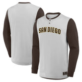 San Diego Padres Fanatics Clubhouse Long Sleeve Henley Shirt - MLB