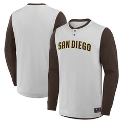 San Diego Padres Fanatics Clubhouse Long Sleeve Henley Shirt - MLB
