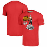 Patrick Mahomes Kansas City Chiefs Homage Unisex Caricature Player Tri-Blend T-Shirt Red | NFL