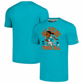 Tyreek Hill Miami Dolphins Homage Unisex Caricature Player Tri-Blend T-Shirt Heathered Aqua | NFL