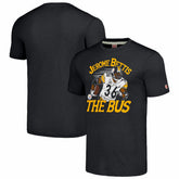 Jerome Bettis Pittsburgh Steelers Homage Caricature Retired Player Tri-Blend T-Shirt Charcoal | NFL