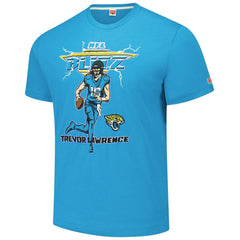 Trevor Lawrence Jacksonville Jaguars Homage Unisex NFL Blitz Player Tri-Blend T-Shirt Teal | NFL