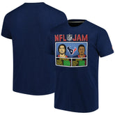 C.J. Stroud & Stefon Diggs Houston Texans Homage Unisex NFL Jam Tri-Blend T-Shirt Navy | NFL