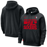 Philadelphia 76ers Courtside Club Pullover Hoodie Black - NBA