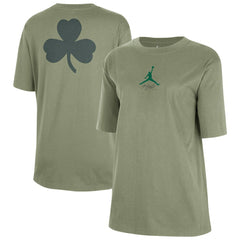 Boston Celtics Jordan Brand Women's Courtside Statement Edition Boyfriend T-Shirt Green - NBA