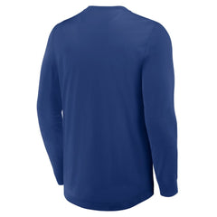 Toronto Maple Leafs Fanatics Adrenaline Push Long Sleeve Henley Shirt - Blue - NHL