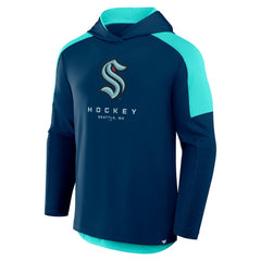 Seattle Kraken Fanatics Meta Game Transitional Pullover Hoodie - Deep Sea Blue - NHL