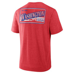 Washington Capitals Fanatics Fan Lanes Tri-Blend T-Shirt - Heather Red - NHL