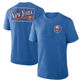 New York Islanders Fanatics Fan Lanes Tri-Blend T-Shirt - Heather Royal - NHL