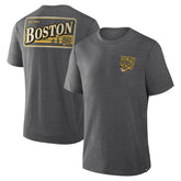 Boston Bruins Fanatics Fan Lanes Tri-Blend T-Shirt - Heather Charcoal - NHL