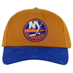 New York Islanders American Needle Burnett Adjustable Hat - Tan/Royal - NHL