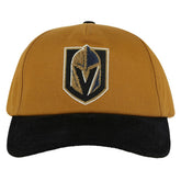 Vegas Golden Knights American Needle Burnett Adjustable Hat - Tan/Black - NHL
