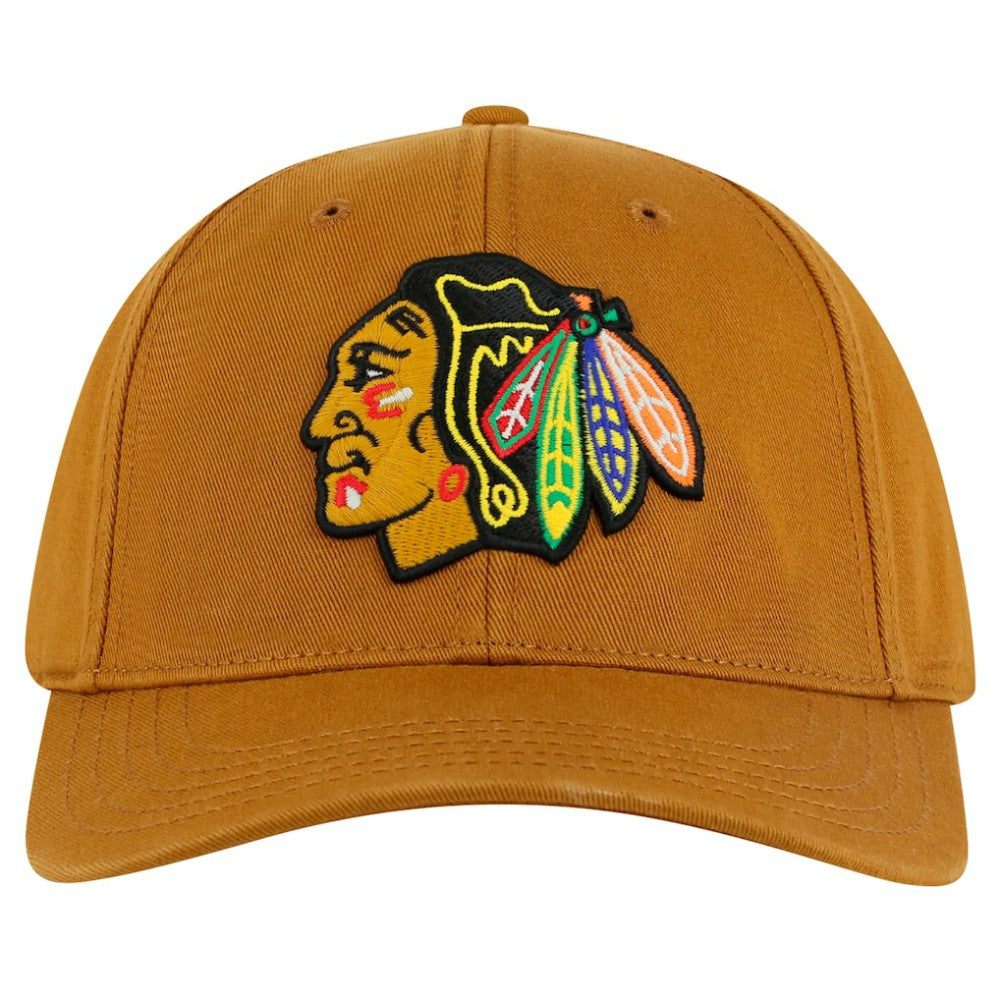 Chicago Blackhawks American Needle Hepcat Washed Twill Adjustable Hat - Tan - NHL