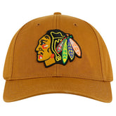 Chicago Blackhawks American Needle Hepcat Washed Twill Adjustable Hat - Tan - NHL