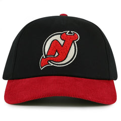 New Jersey Devils American Needle Burnett Adjustable Hat - Black/Red - NHL