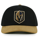 Vegas Golden Knights American Needle Burnett Adjustable Hat - Black/Gold - NHL