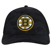 Boston Bruins American Needle Valin Camo Super Tech Vented Adjustable Hat - Black - NHL