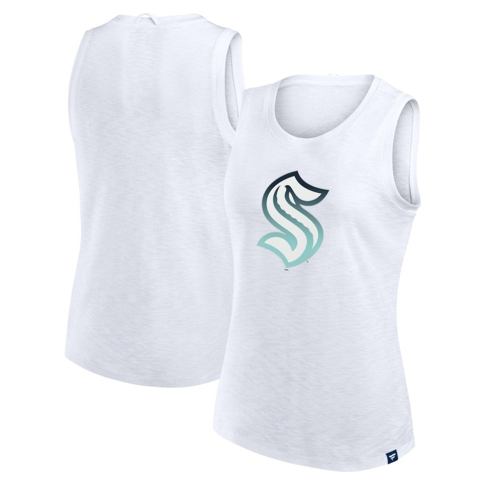 Seattle Kraken Fanatics Women's Slub Tank Top - White - NHL