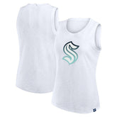 Seattle Kraken Fanatics Women's Slub Tank Top - White - NHL