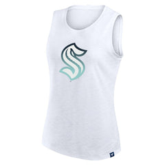 Seattle Kraken Fanatics Women's Slub Tank Top - White - NHL