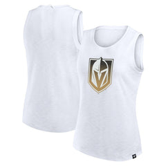 Vegas Golden Knights Fanatics Women's Slub Tank Top - White - NHL