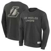 Los Angeles Lakers Elements Future Ground Lettering Pullover Sweatshirt Gray - NBA