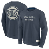 New York Knicks Elements Future Ground Lettering Pullover Sweatshirt Blue - NBA