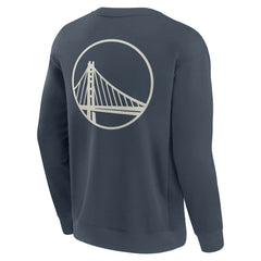 Golden State Warriors Elements Future Ground Lettering Pullover Sweatshirt Blue - NBA
