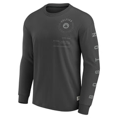 Boston Celtics Elements Future Ground Tonal Info Long Sleeve T-Shirt Gray - NBA