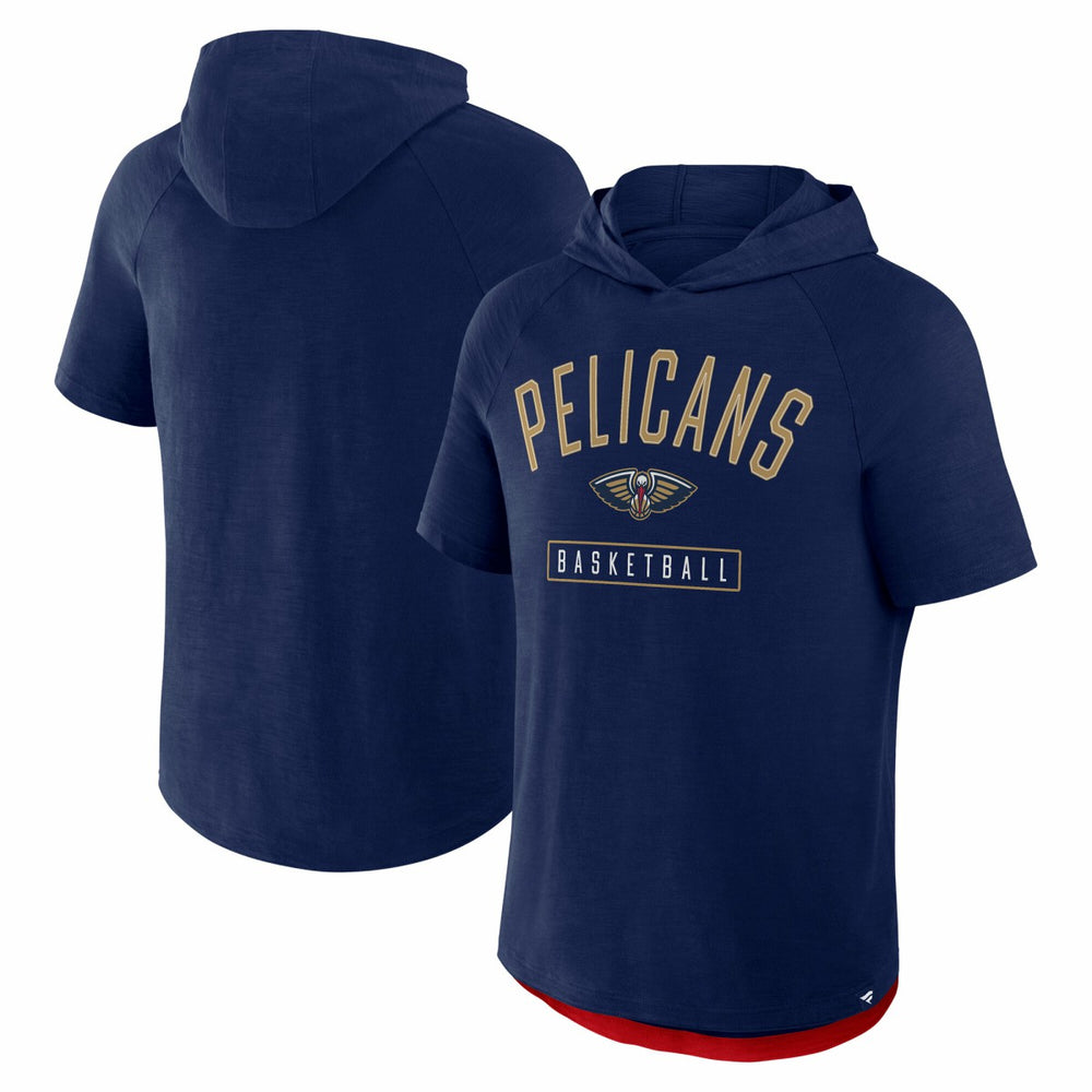 New Orleans Pelicans Pass Legend Raglan Hoodie T-Shirt Navy - NBA