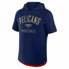 New Orleans Pelicans Pass Legend Raglan Hoodie T-Shirt Navy - NBA