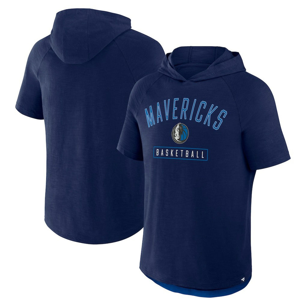 Dallas Mavericks Pass Legend Raglan Hoodie T-Shirt Navy - NBA