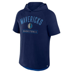 Dallas Mavericks Pass Legend Raglan Hoodie T-Shirt Navy - NBA
