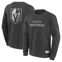 Vegas Golden Knights Fanatics Elements Future Ground Lettering Pullover Sweatshirt - Charcoal - NHL