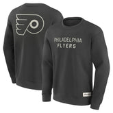 Philadelphia Flyers Fanatics Elements Future Ground Lettering Pullover Sweatshirt - Charcoal - NHL