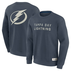 Tampa Bay Lightning Fanatics Elements Future Ground Lettering Pullover Sweatshirt - Blue - NHL