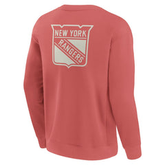 New York Rangers Fanatics Elements Future Ground Lettering Pullover Sweatshirt - Red - NHL