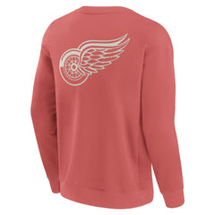 Detroit Red Wings Fanatics Elements Future Ground Lettering Pullover Sweatshirt - Red - NHL